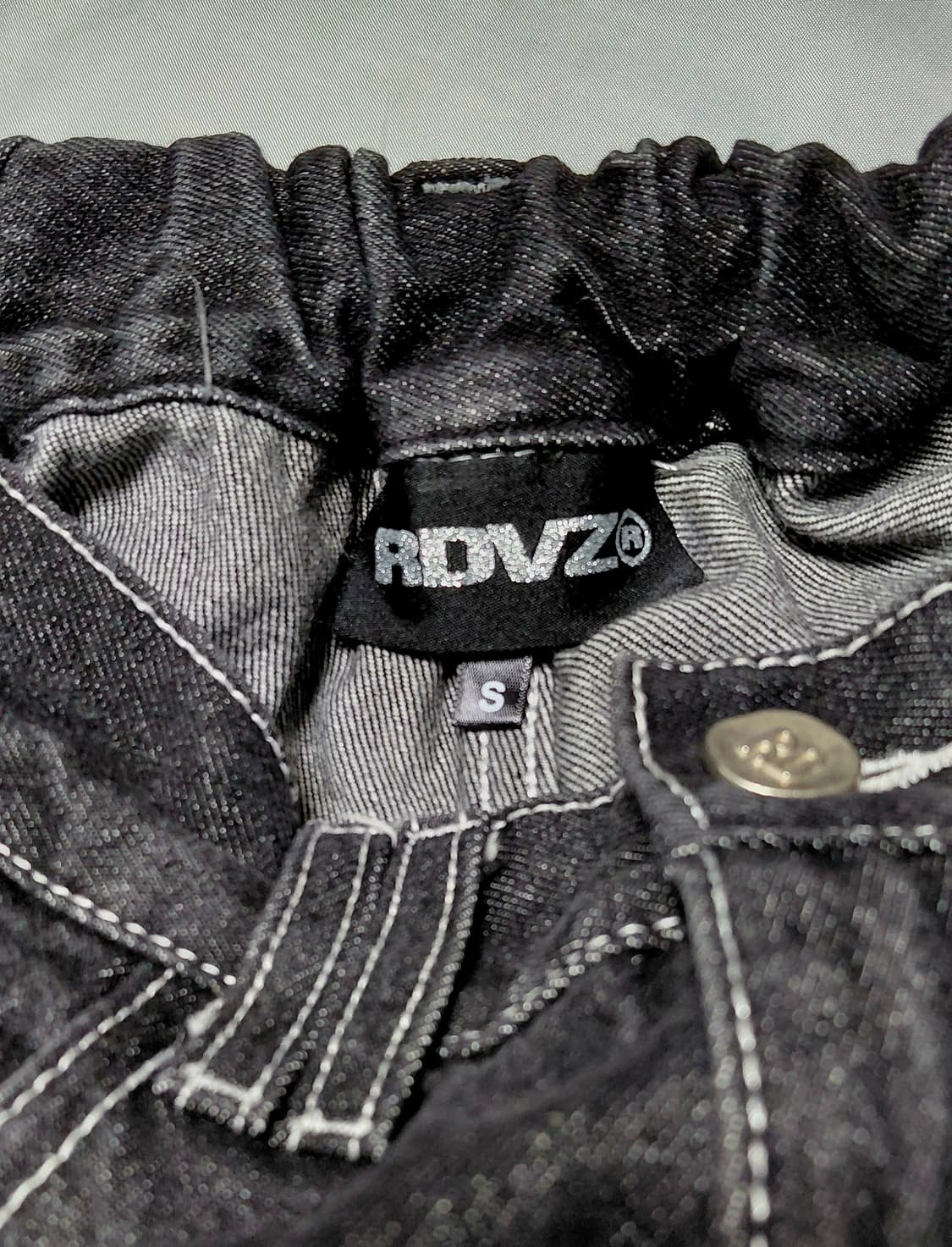 RDVZ 스티치 포인트 블랙 카고 데님 S (무료배송) 상품이미지4