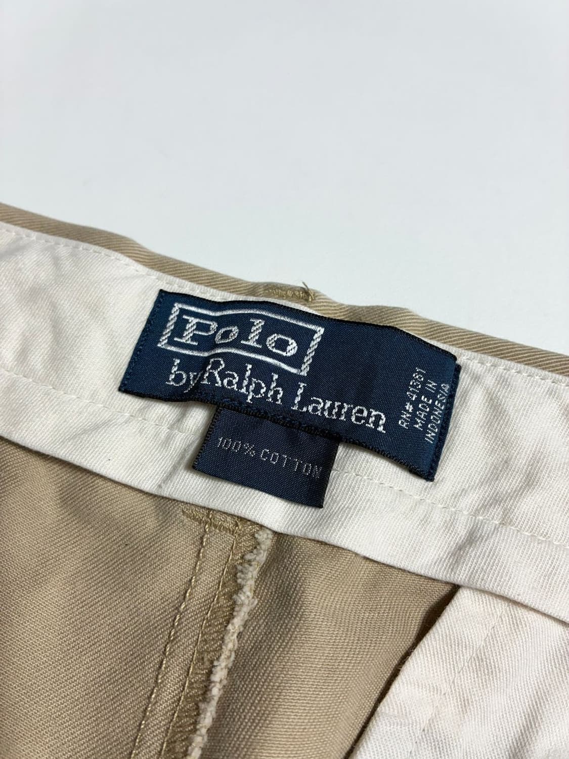 폴로 랄프로렌 로고 패치 클래식 베이지 치노 팬츠 R2355 상품이미지6