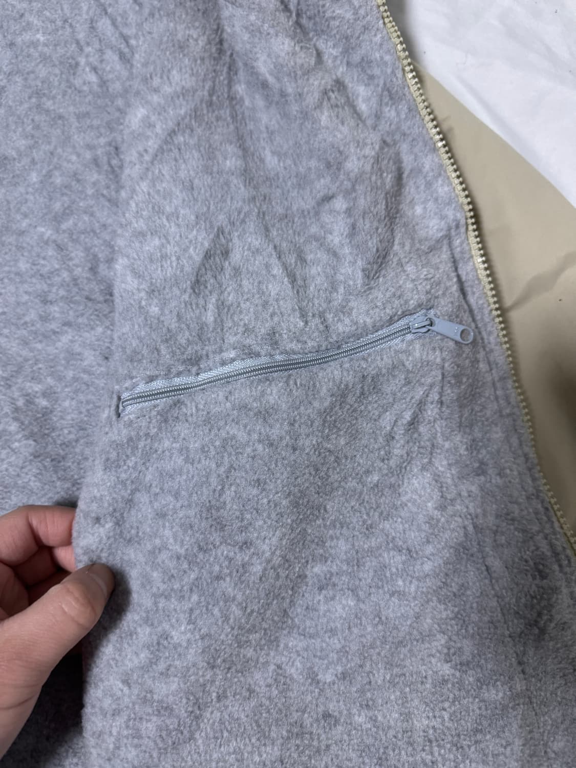 80s usa 엘엘빈 나일론 웜업 자켓 안감 플리스  상품이미지8