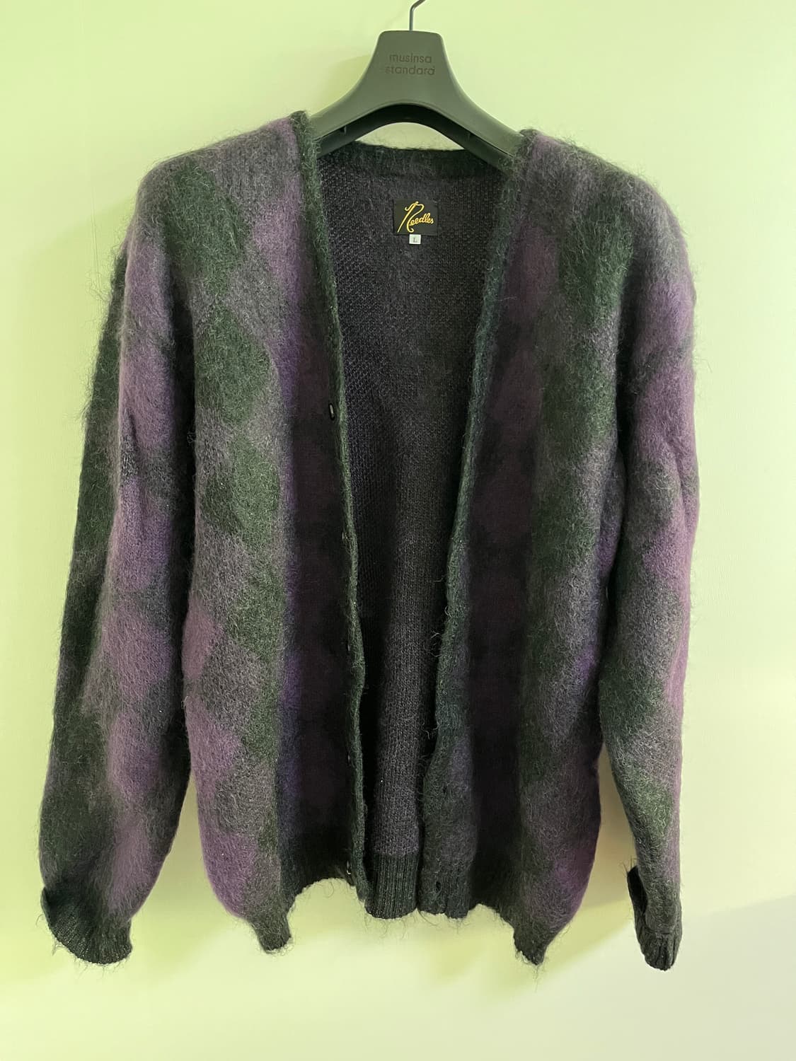 Needles Mohair Cardigan Diamond Charcoal 상품이미지1