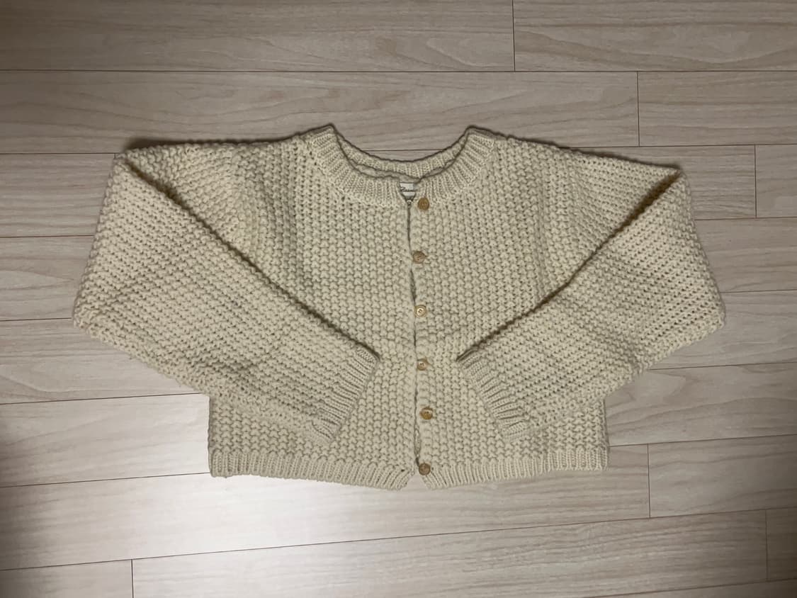 리본빛 teddy knit cardigan 상품이미지3
