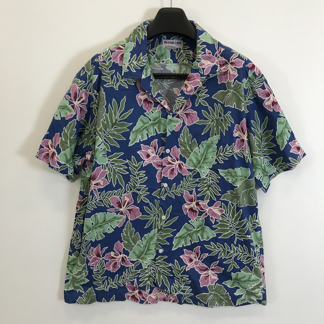 80s ALOHA LINE 하와이안 셔츠 [110] 상품이미지1