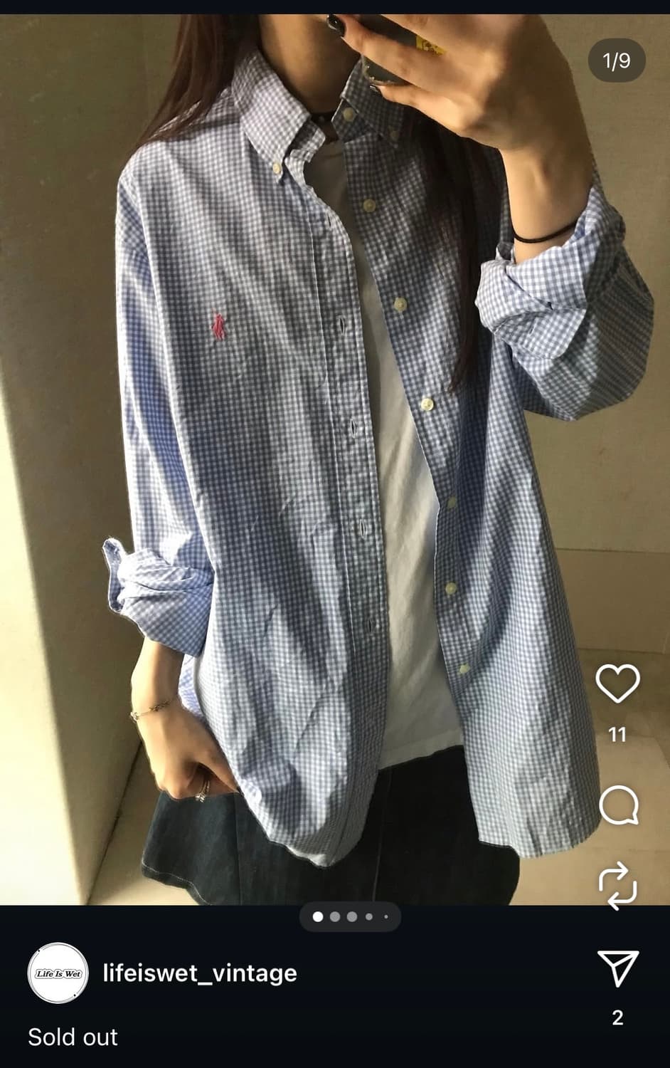 폴로 체크 셔츠 상품이미지1