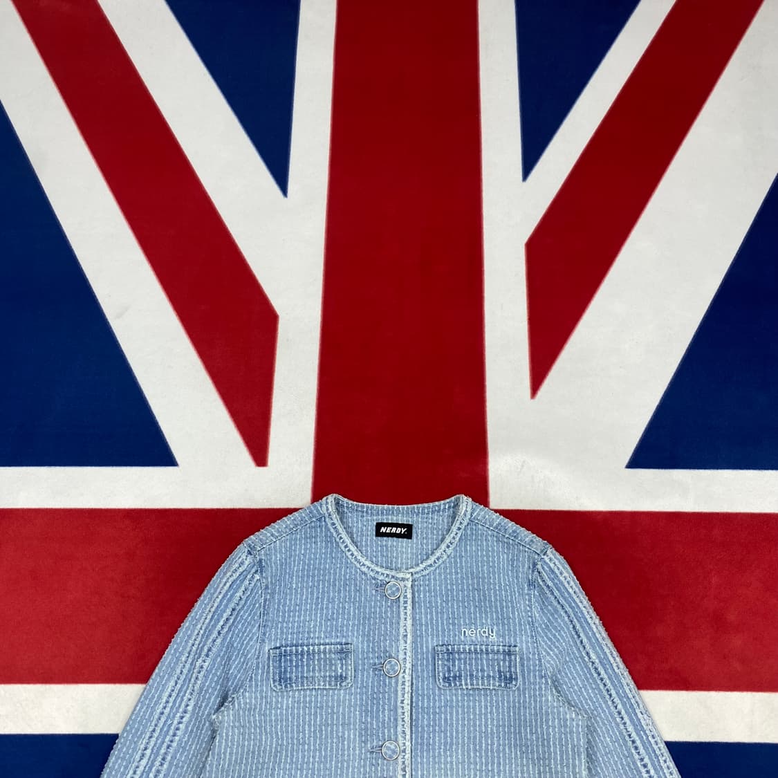 널디 데님 트위드자켓 여성FREE 상품이미지2