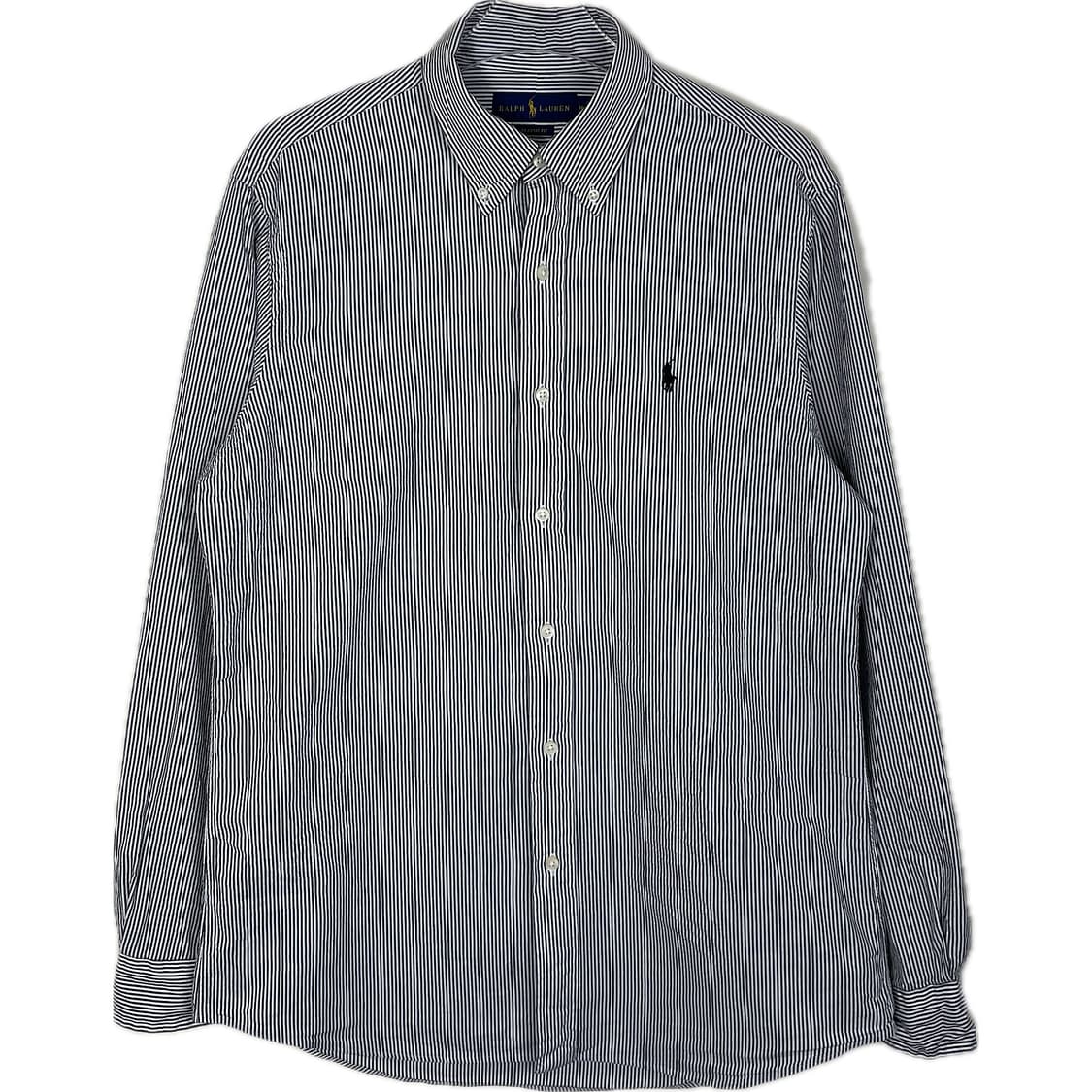 [M] 폴로 랄프로렌 시어서커 스트라이프 셔츠 클래식핏 QR 인증 상품이미지1