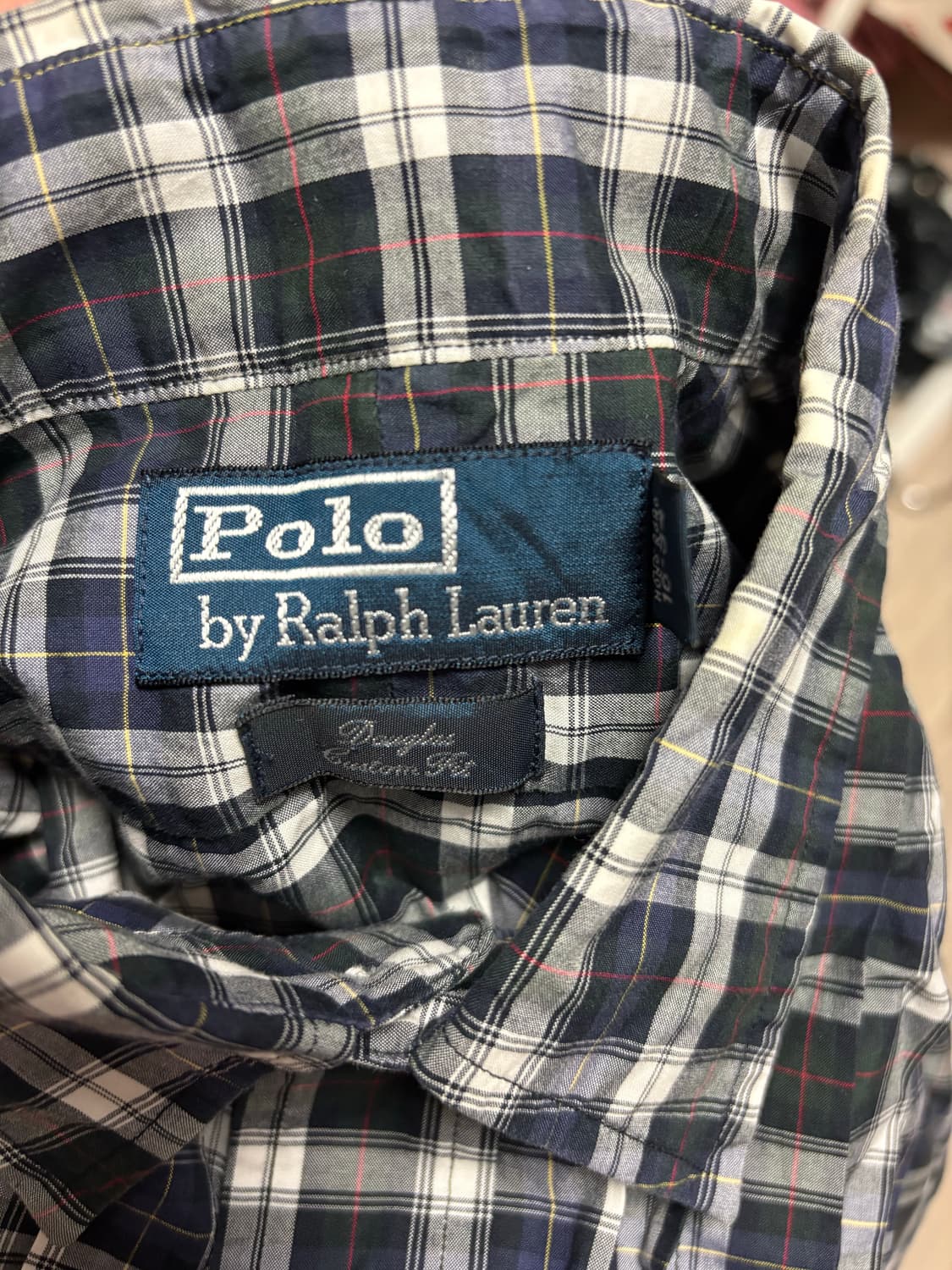 폴로 핀턱 체크셔츠 상품이미지3