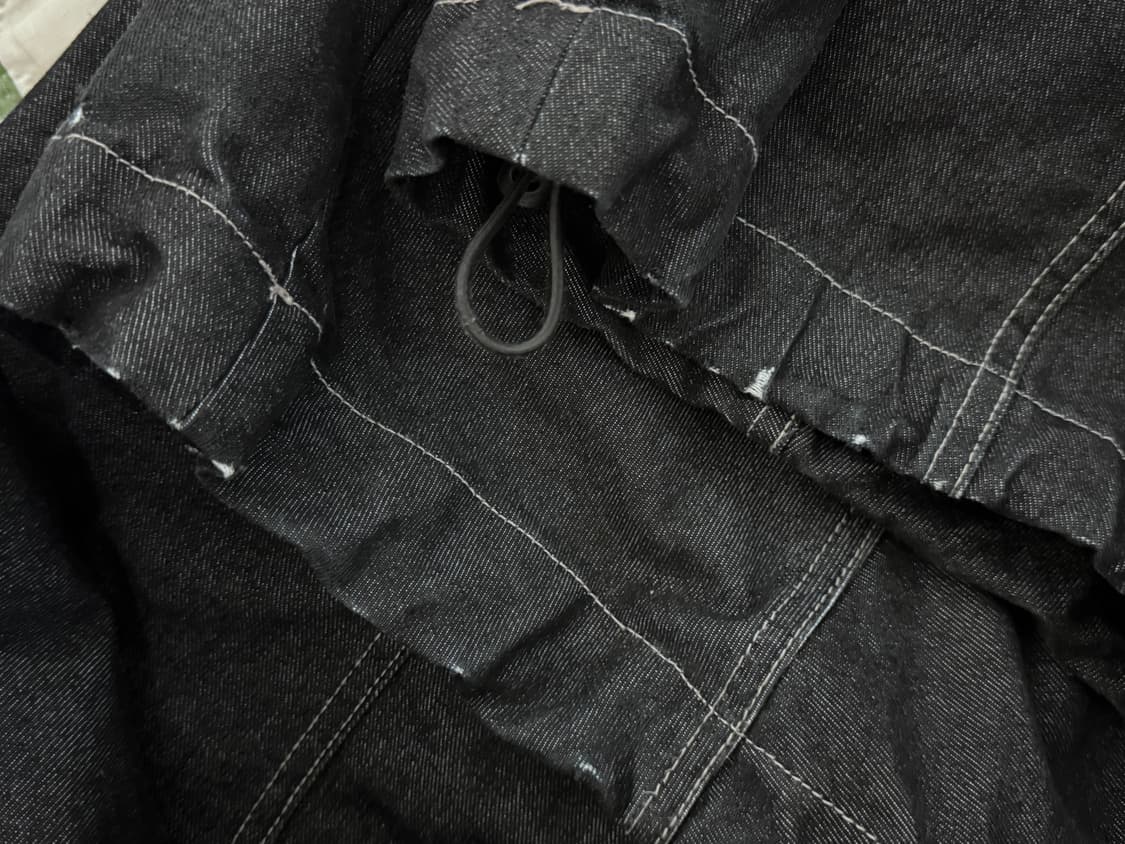 아캄 Knee Pin-tuck Printed Denim Pants 2 상품이미지3