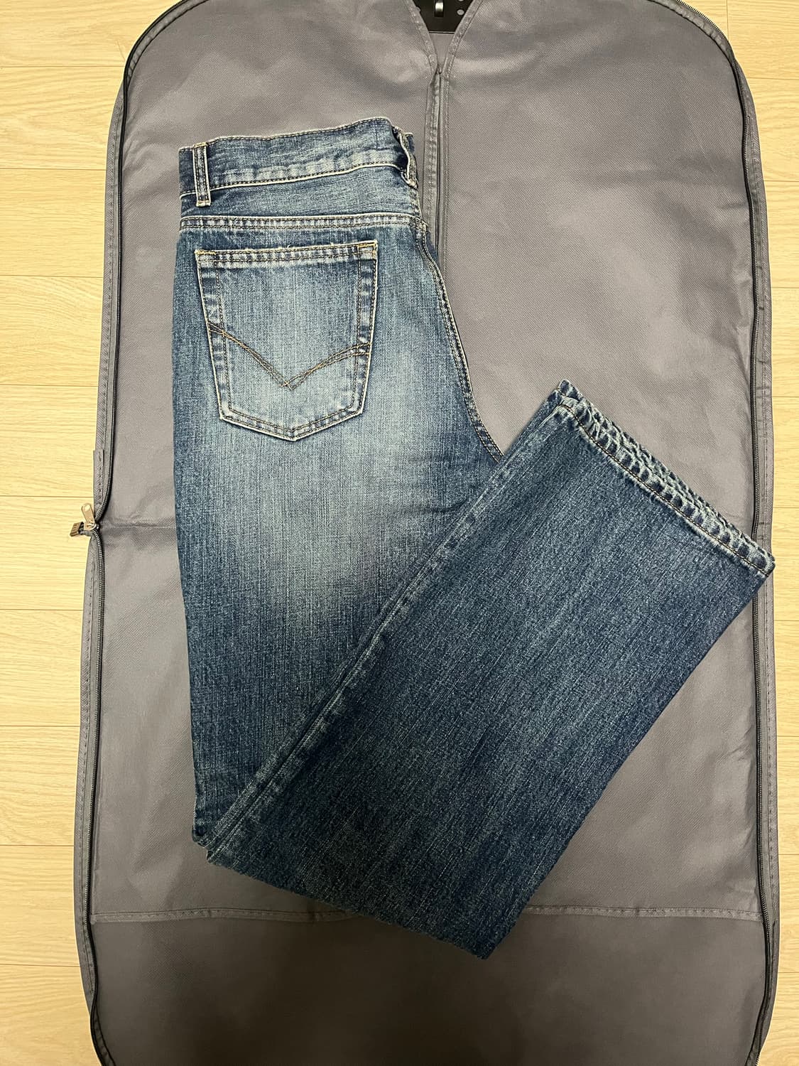 엘무드 레이 플레어 데님 스모킹블루 44 상품이미지3