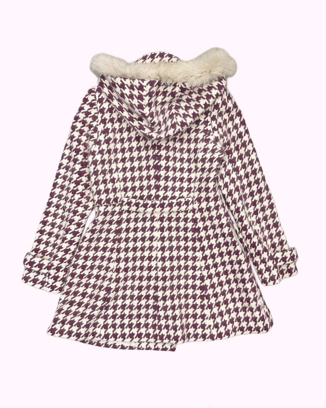 fluffy angora fur hood duffle coat 상품이미지5