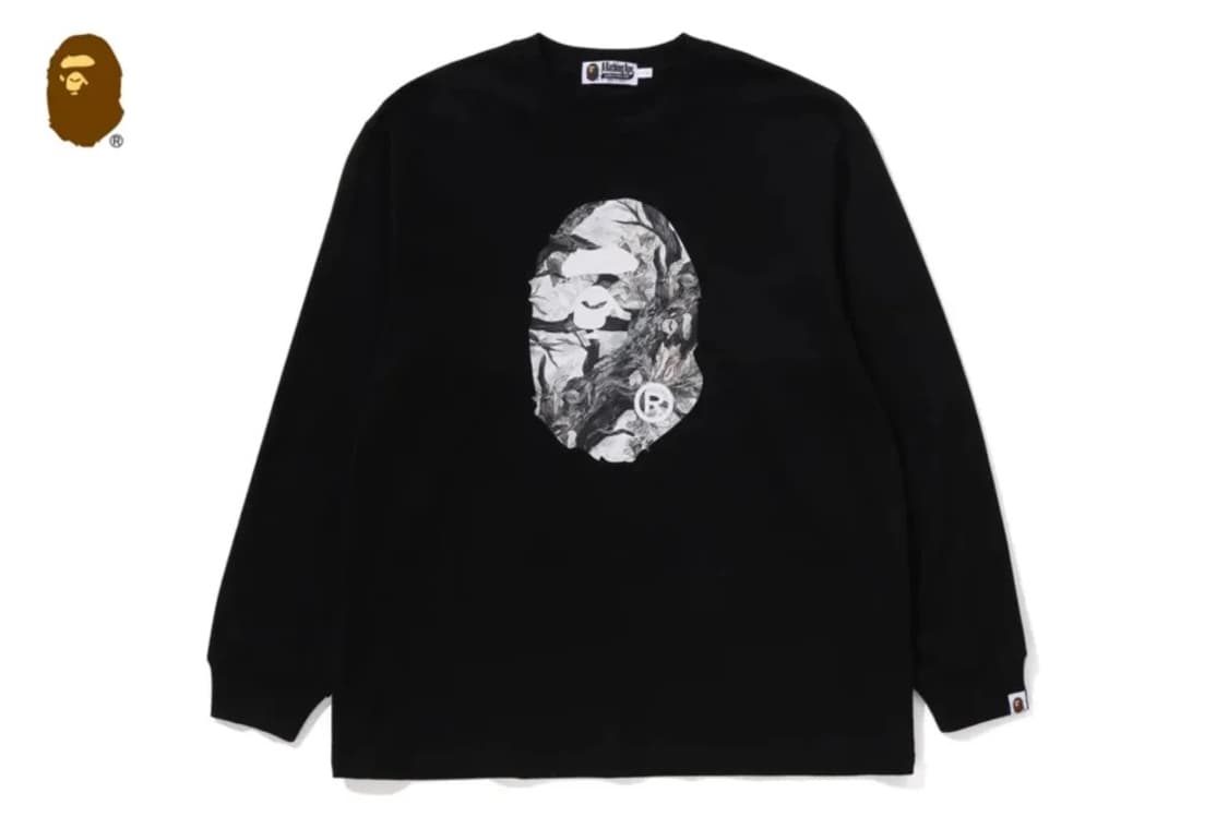 베이프 bape 트리 엣지 카모 에이프 헤드 롱슬리브 티셔츠 XL 상품이미지2