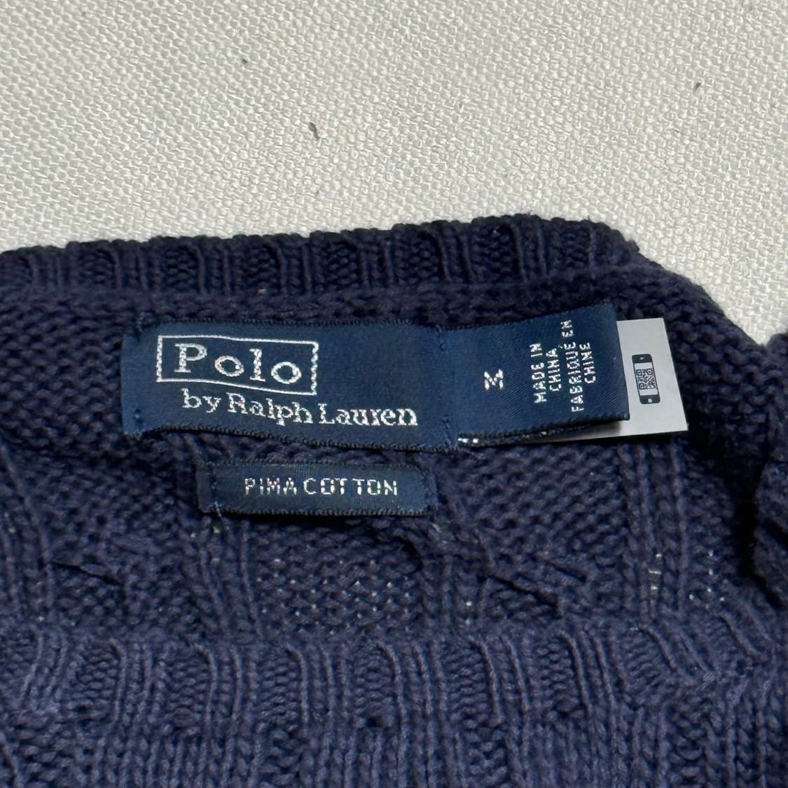 M 폴로랄프로렌 여성용 네이비 케이블 니트 상품이미지4