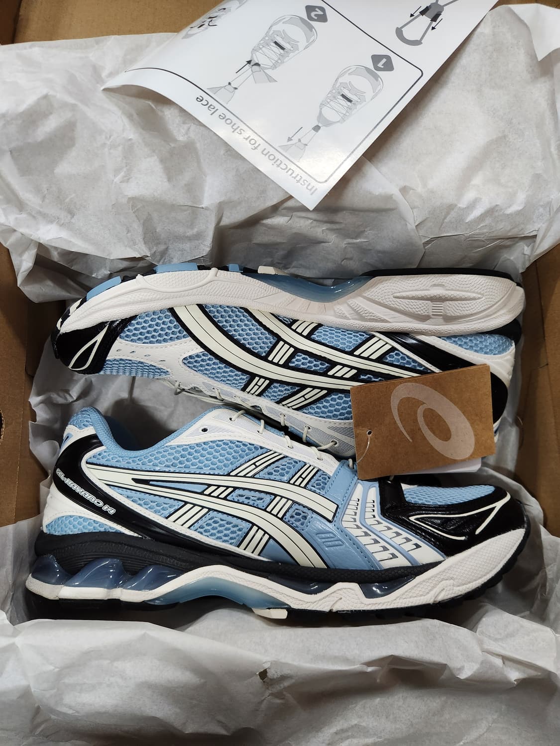 아식스 언리미티드 젤카야노14 미스트크림 1203A549 사이즈 280 상품이미지1