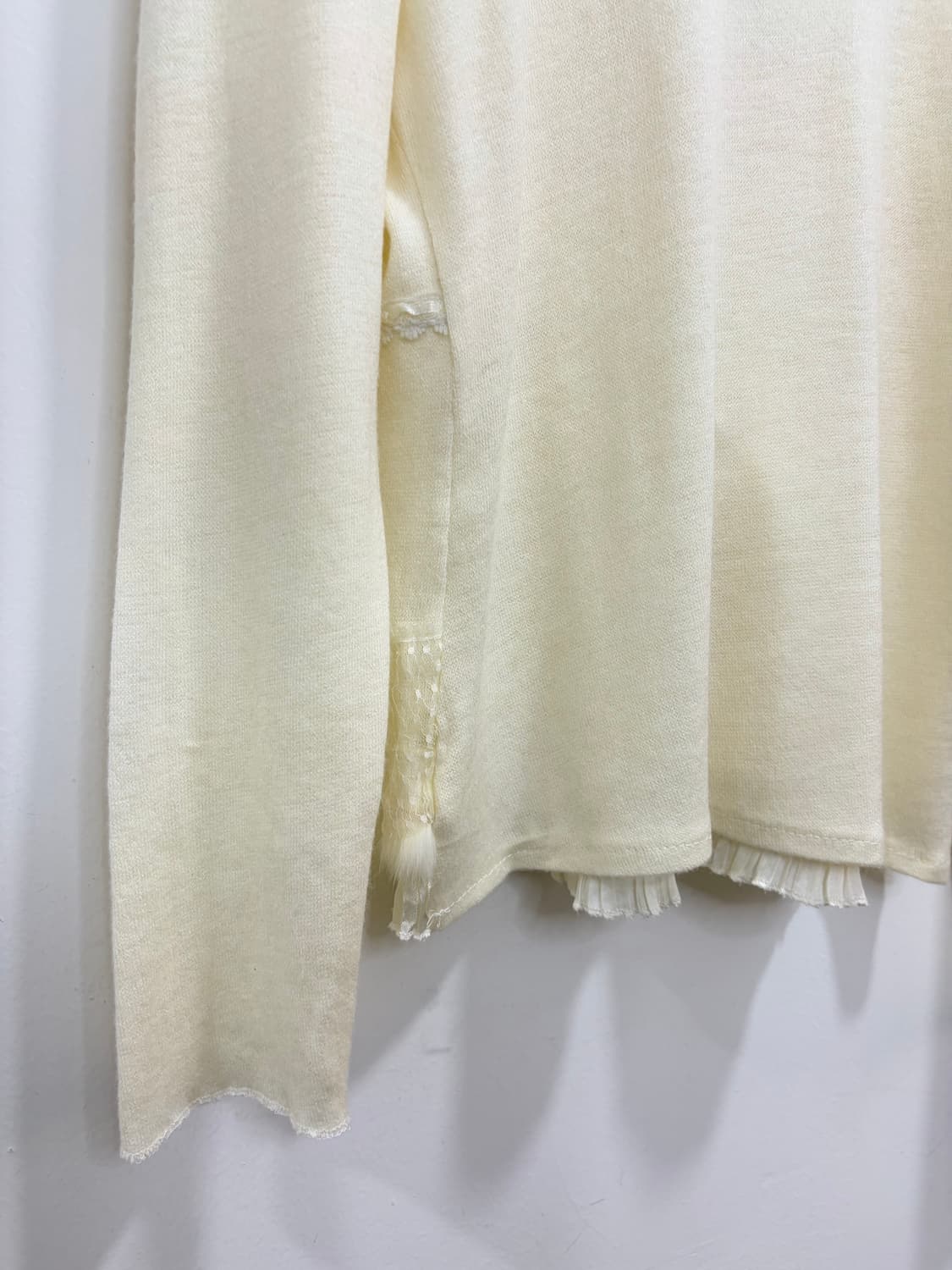 La Petite Marais 퍼 레이스 모리걸 니트 가디건 상품이미지10