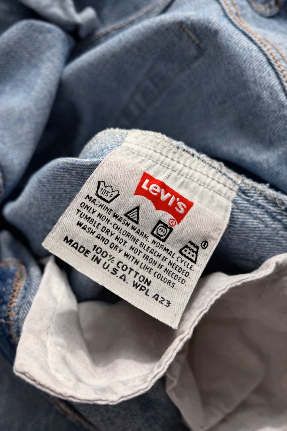 90s 리바이스 501 워싱 데님 34" MADE IN USA 상품이미지6