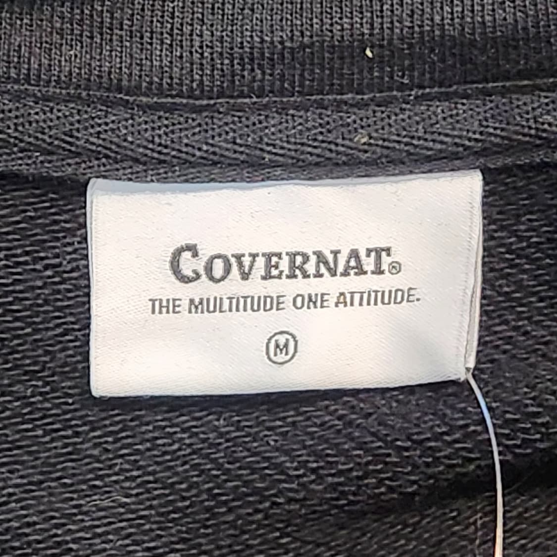 커버낫 블랙 집업 스웻 자켓 (M) 상품이미지3