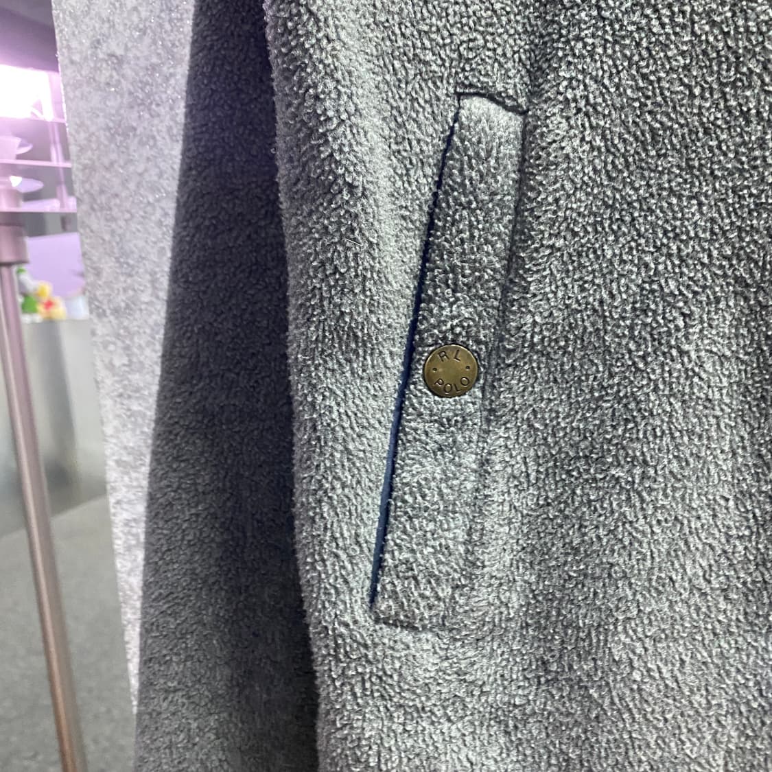 폴로랄프로렌 포니로고 그레이 플리스 스윙톱 자켓 B4469  상품이미지4