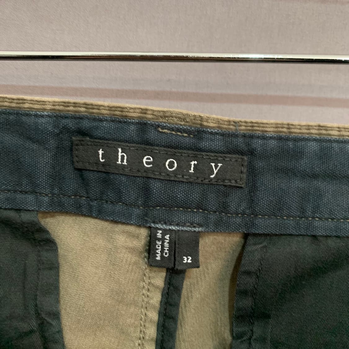 32인치 THEORY 띠어리 라피 돌스크 스판 코듀로이 팬츠 골덴 바지 상품이미지4