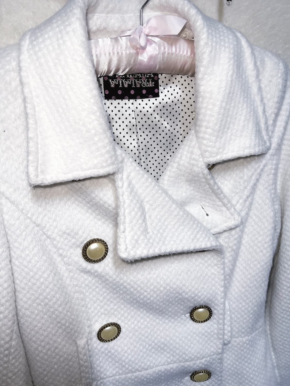 트랄라라 글리터 화이트코트 로맨틱갸루 로걀 히메 달천 라떼 핀터 리즈리사 상품이미지10