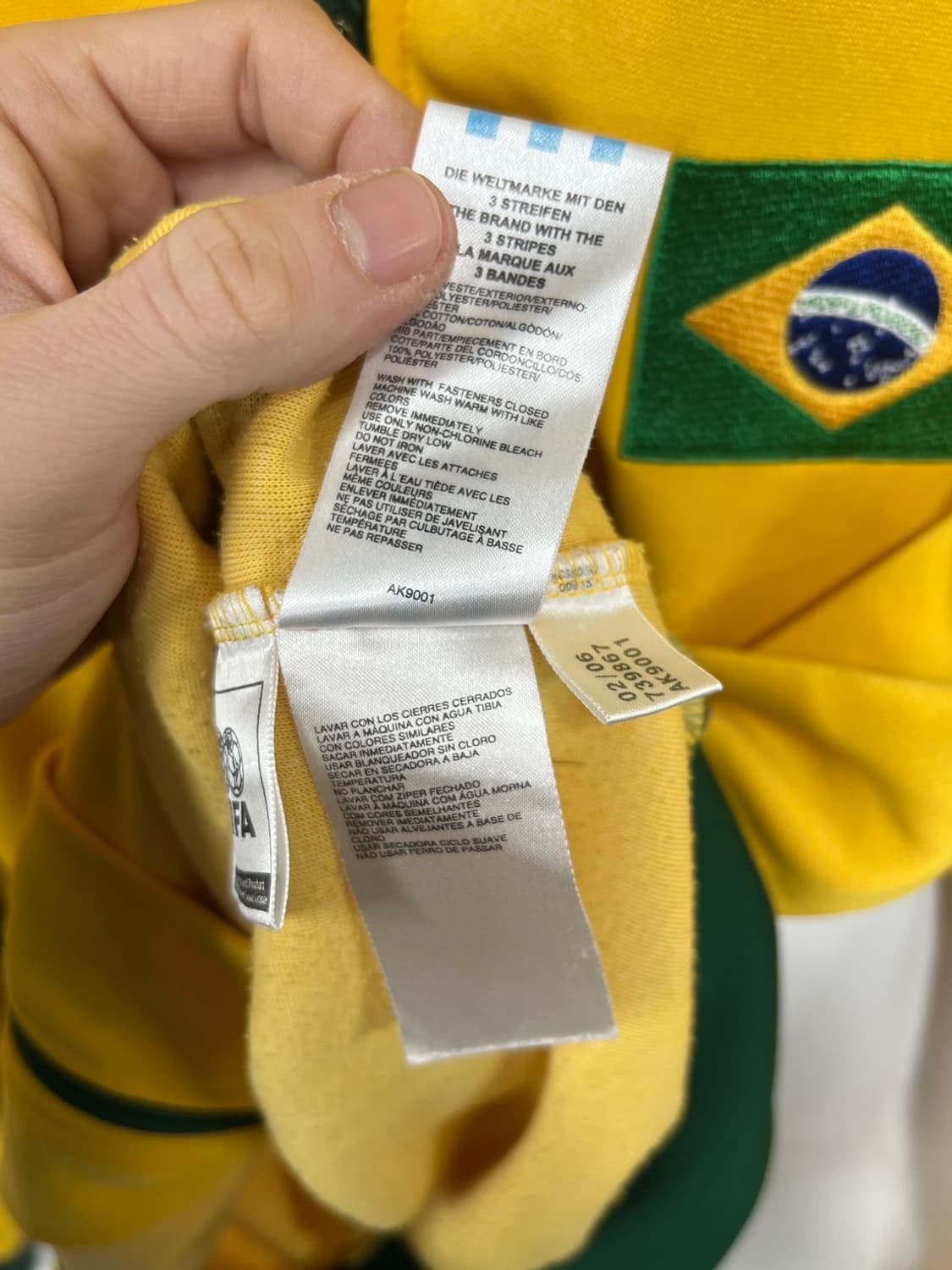 00s 아디다스 FIFA 브라질 국대 트랙탑 올드스쿨 져지 상품이미지7