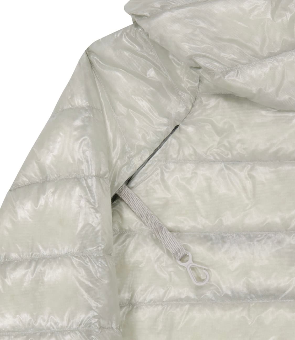 오호스 라이트다운 후드 패딩 경량패딩 그레이 상품이미지9