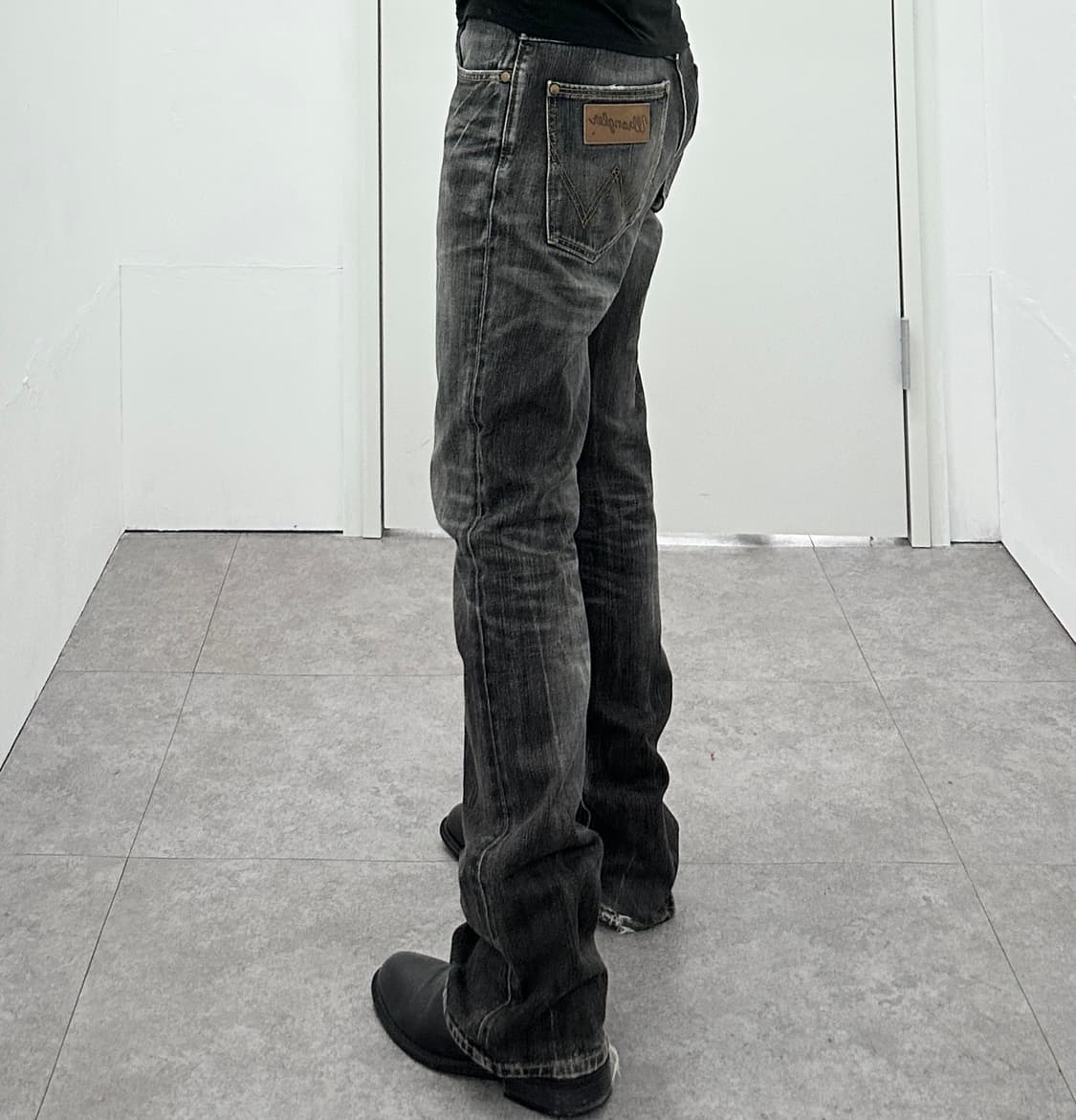Wrangler flare denim washing pants 상품이미지3