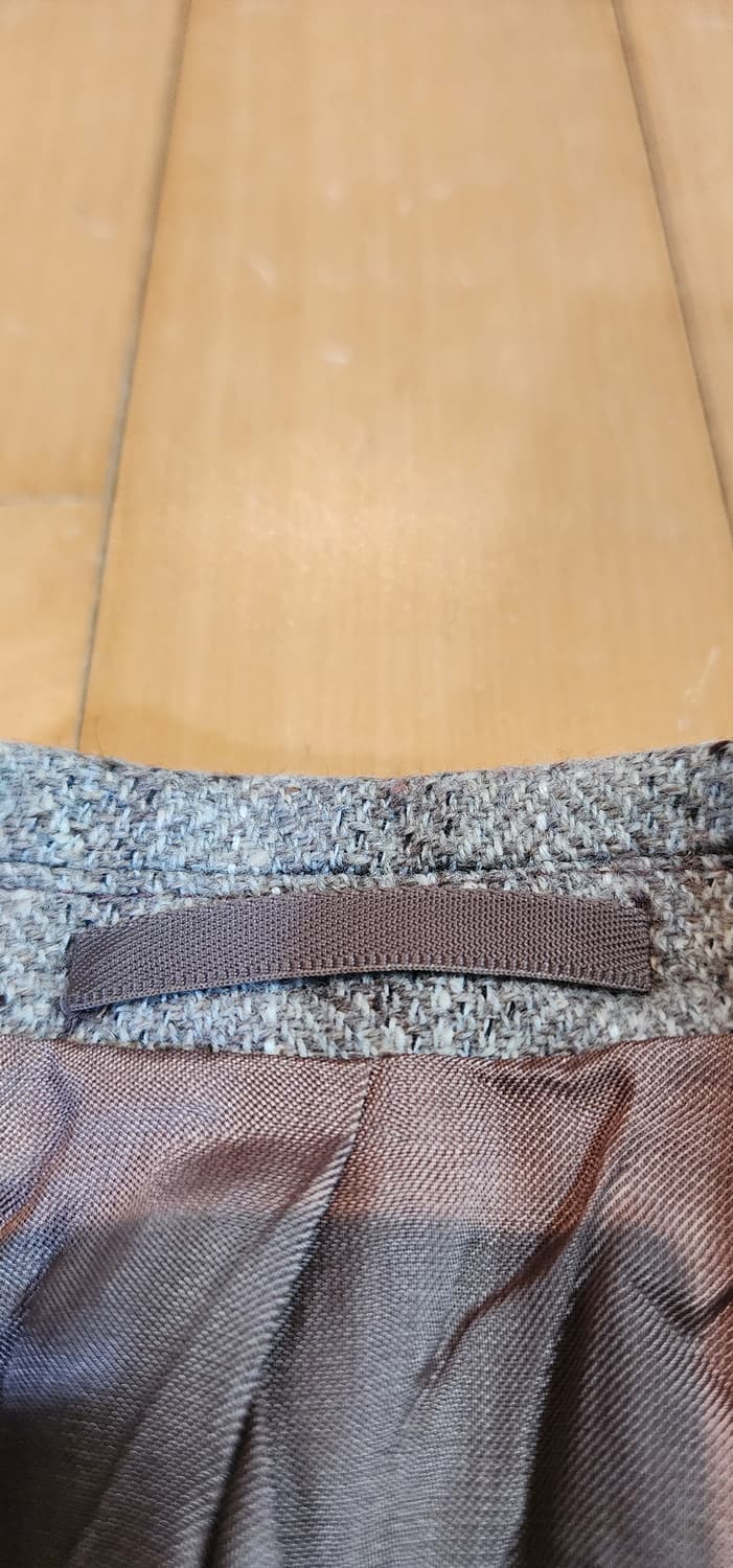 연그레이/연브라운 모직 트위드자켓 슬림XL 상품이미지6