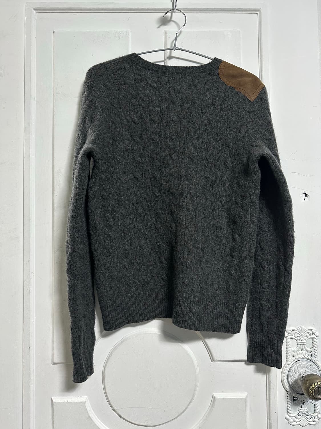 랄프로렌 캐시미어 울 레더패치 니트 상품이미지2