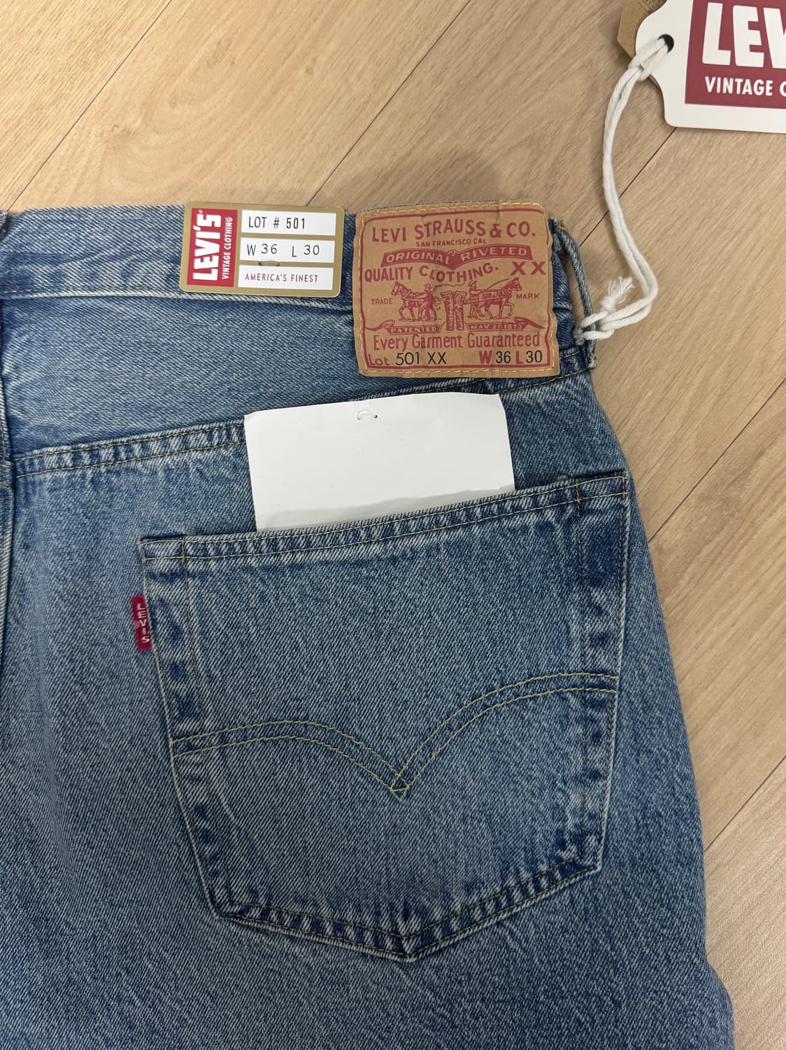 리바이스 LVC 1955 501 블랙잭 W36 L30 상품이미지2