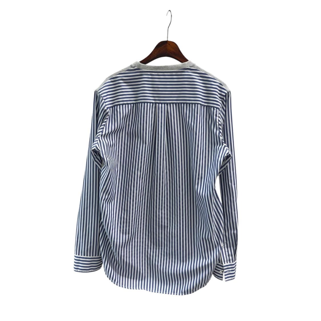 [46] 솔리드옴므 스트라이프셔츠 레이어드 맨투맨 상품이미지4