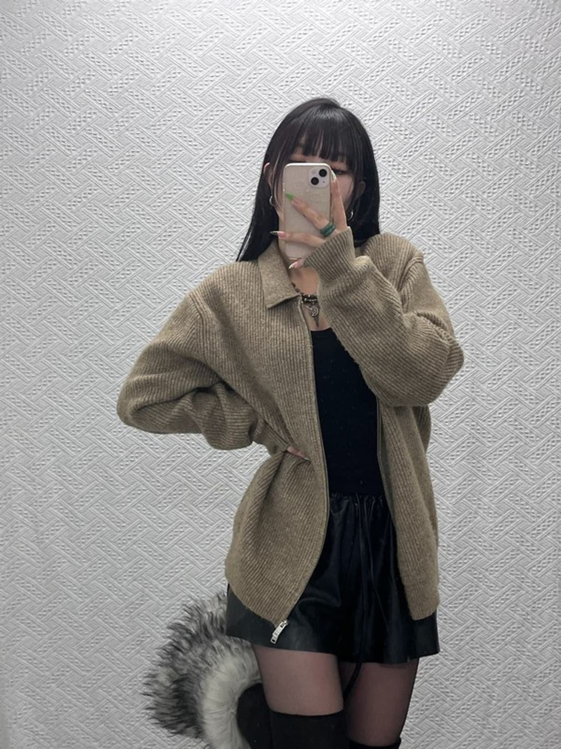 수아레 빈티지 모던캐주얼 니트 가디건 L C09266 상품이미지1