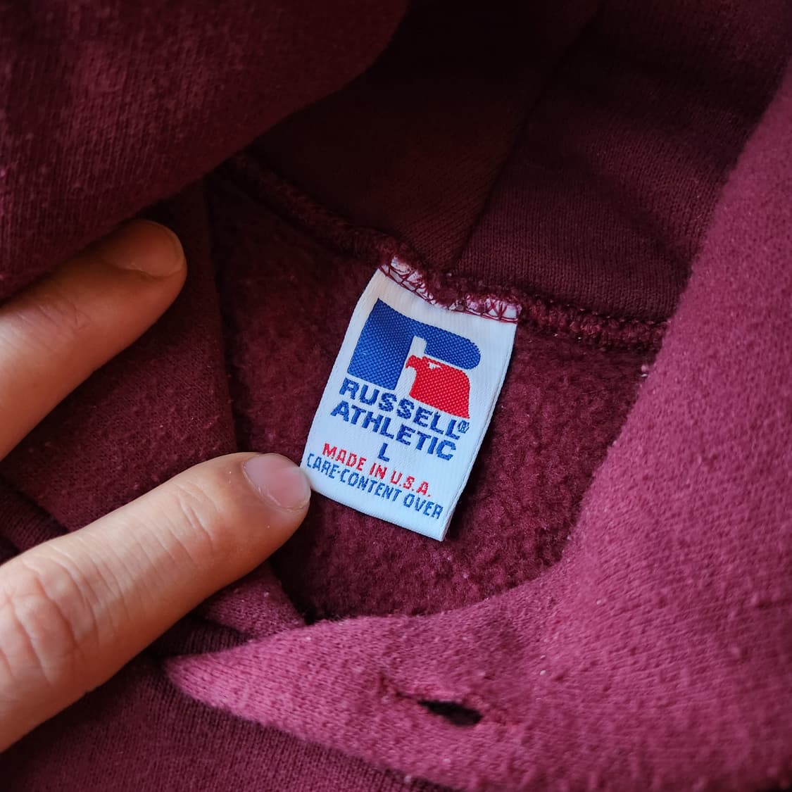 러셀 빈티지 후드티 L made in usa 상품이미지3