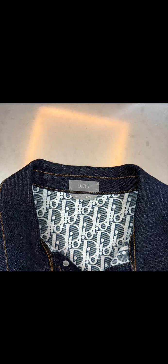 [56/새상품급] 디올 오블리크 데님 청자켓 상품이미지4