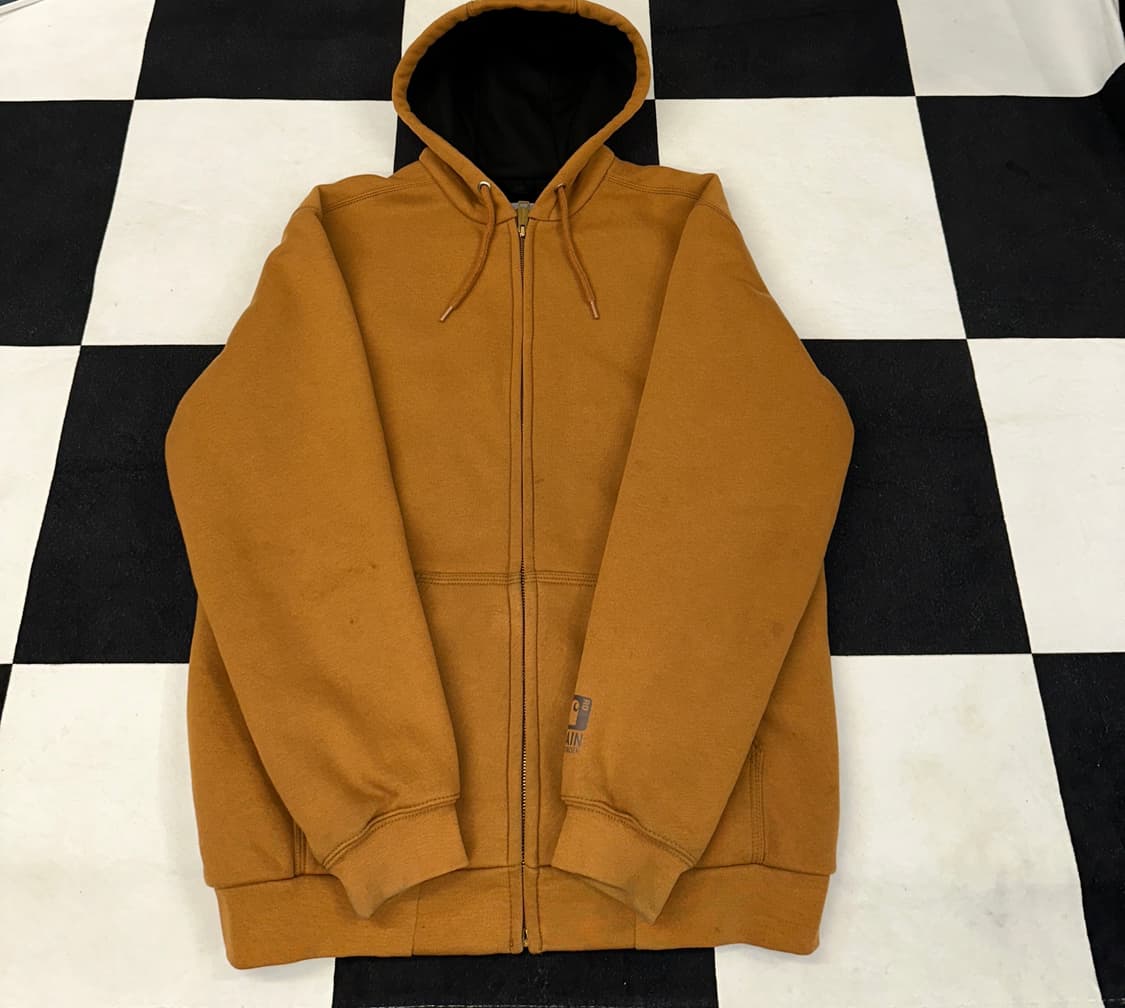 칼하트 레인디펜더 샌드컬러 후드 풀집업 M 상품이미지5