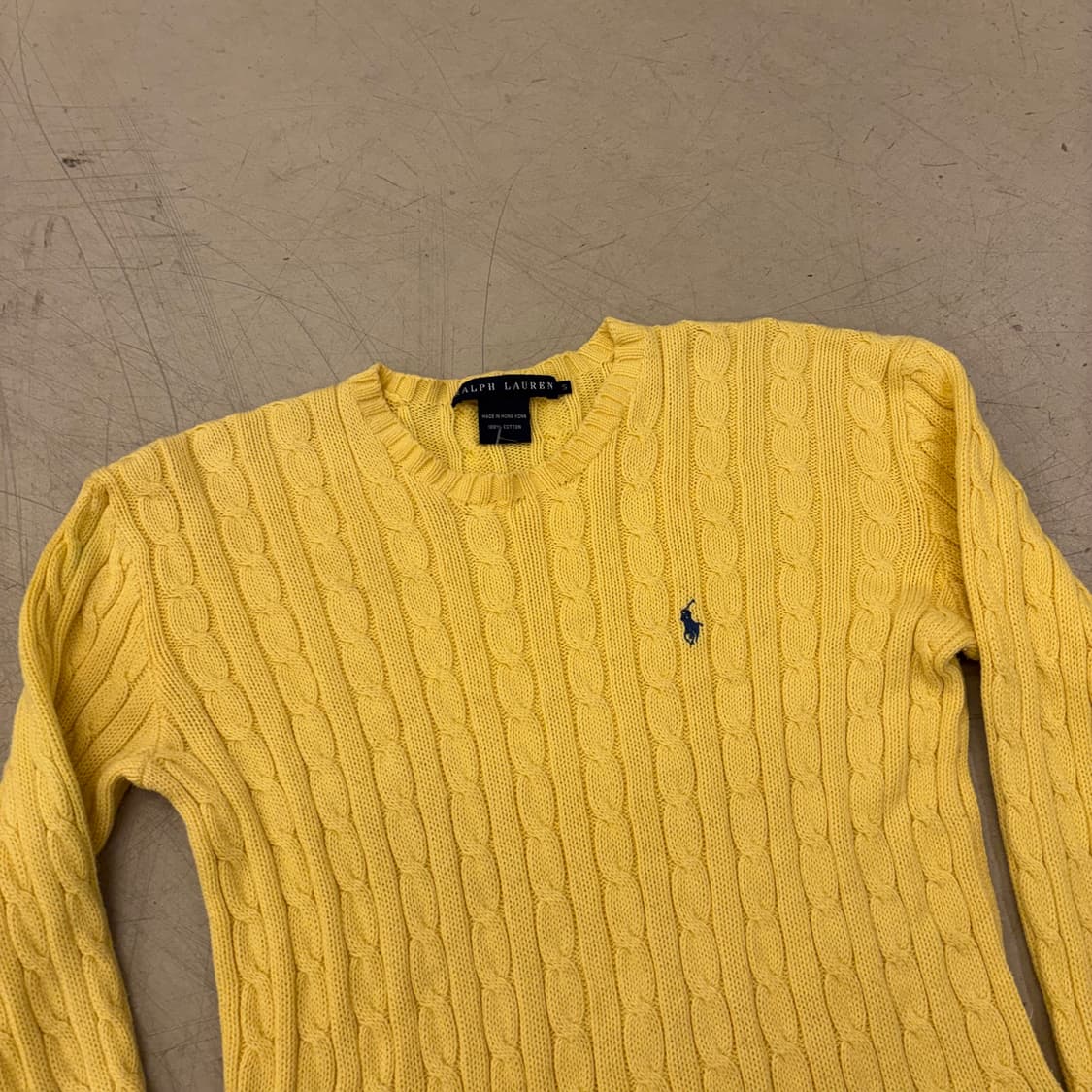폴로 랄프로렌 케이블 옐로우 니트 상품이미지2