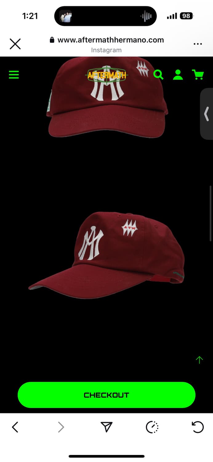 Aftermath ATM logo ball cap 상품이미지2