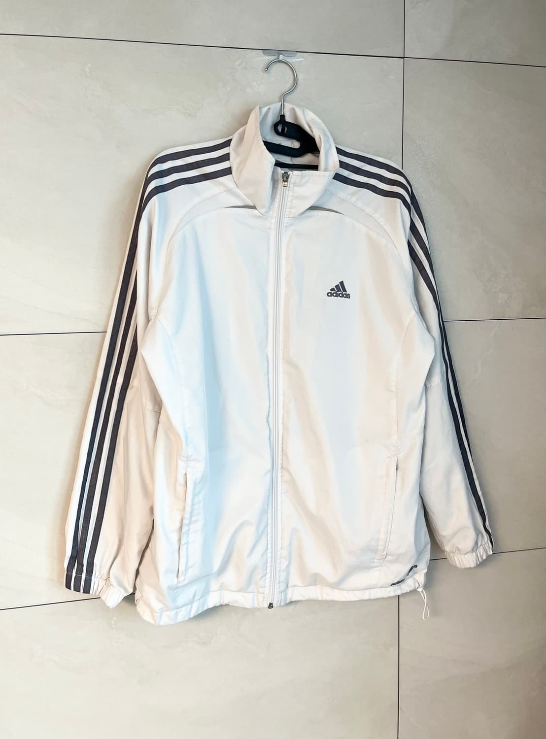 아디다스 화이트,실버 라인 바람막이 [95] 상품이미지2
