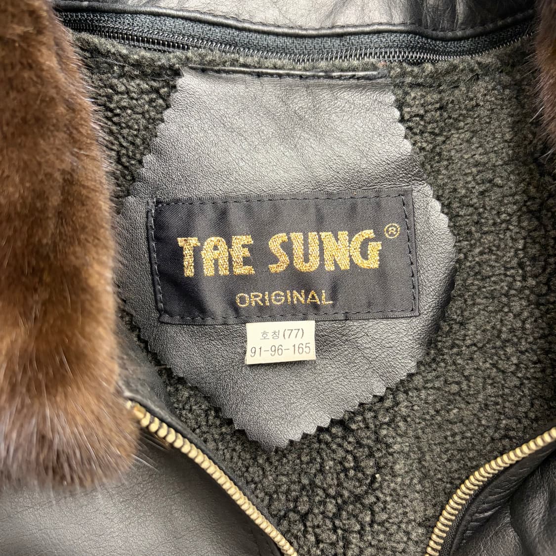 80s TAE SUNG 빈티지 가죽 자켓(77) 상품이미지5