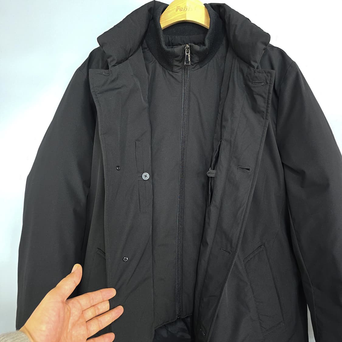 페리젠슨(PERI JENSON) 덕다운 롱패딩 100 상품이미지4