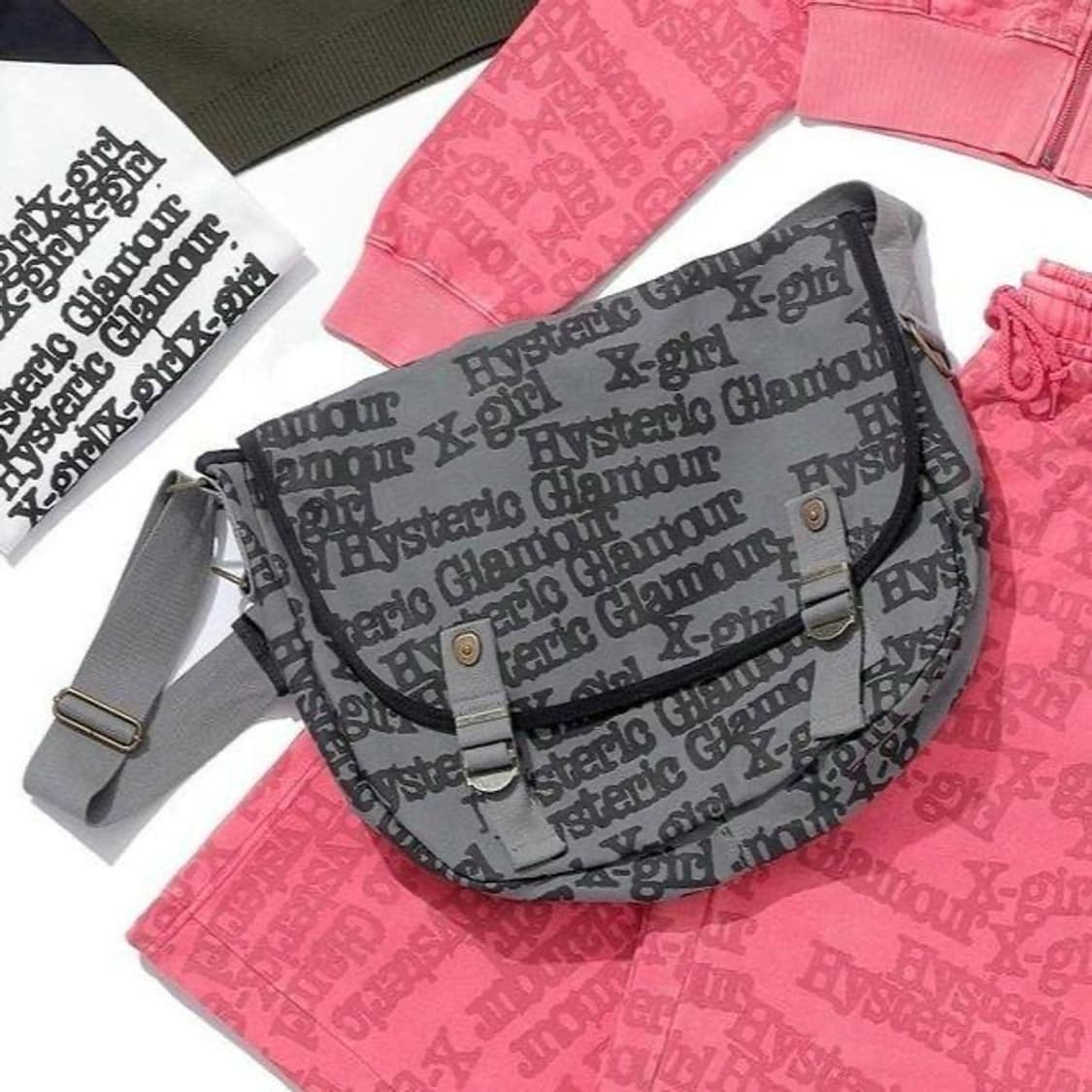히스테릭글래머 엑스걸 콜라보 hysteric glamour 메신저 백 상품이미지3
