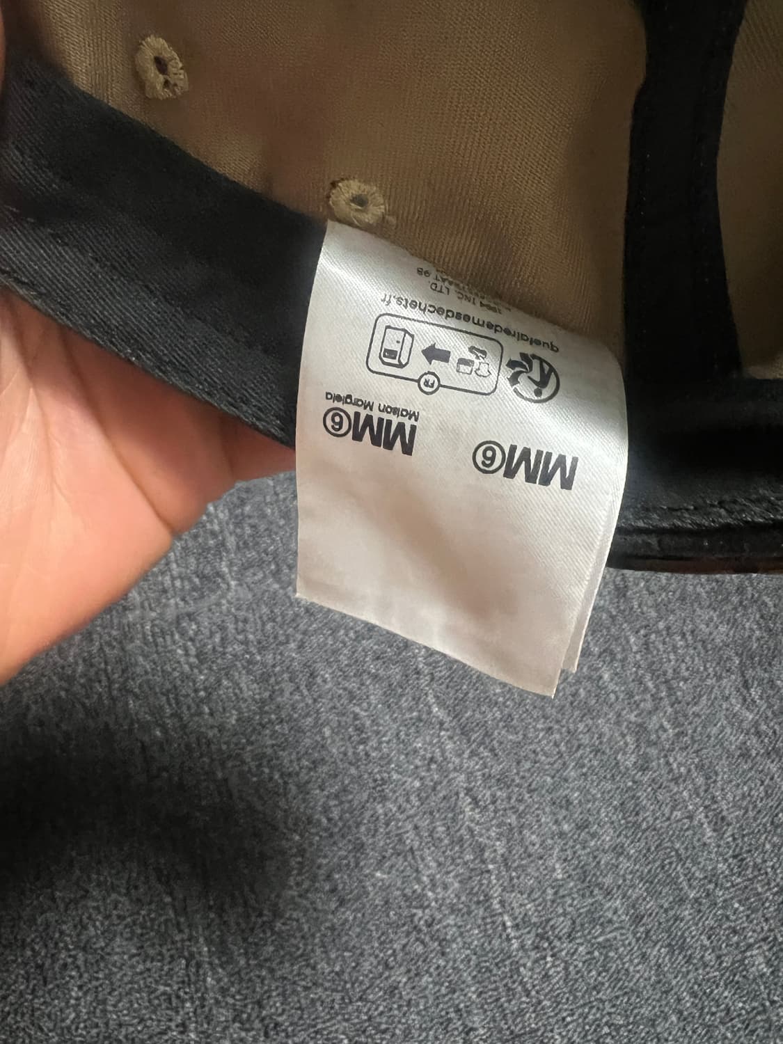 슈프림 x MM6 메종 마르지엘라 페인티드 캠프캡 블랙 - 24SS 상품이미지7