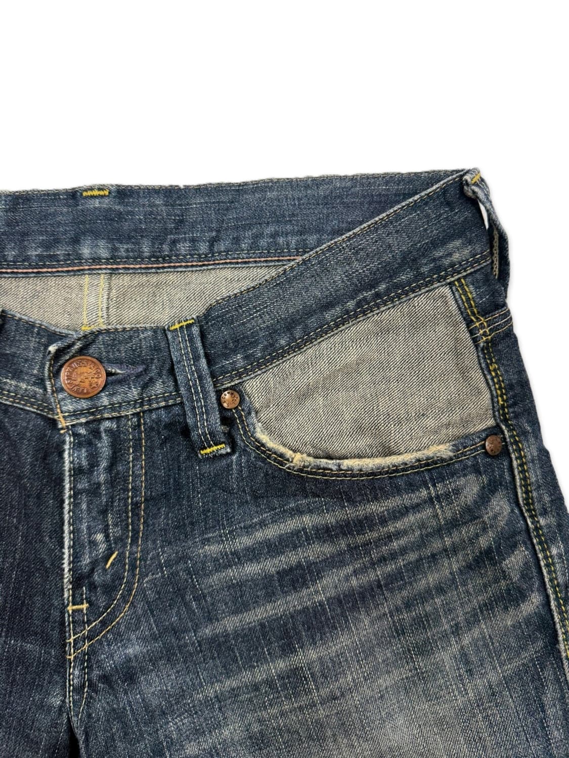 빈티지 리바이스 로우라이즈 플레어 부츠컷 데님 팬츠 상품이미지4