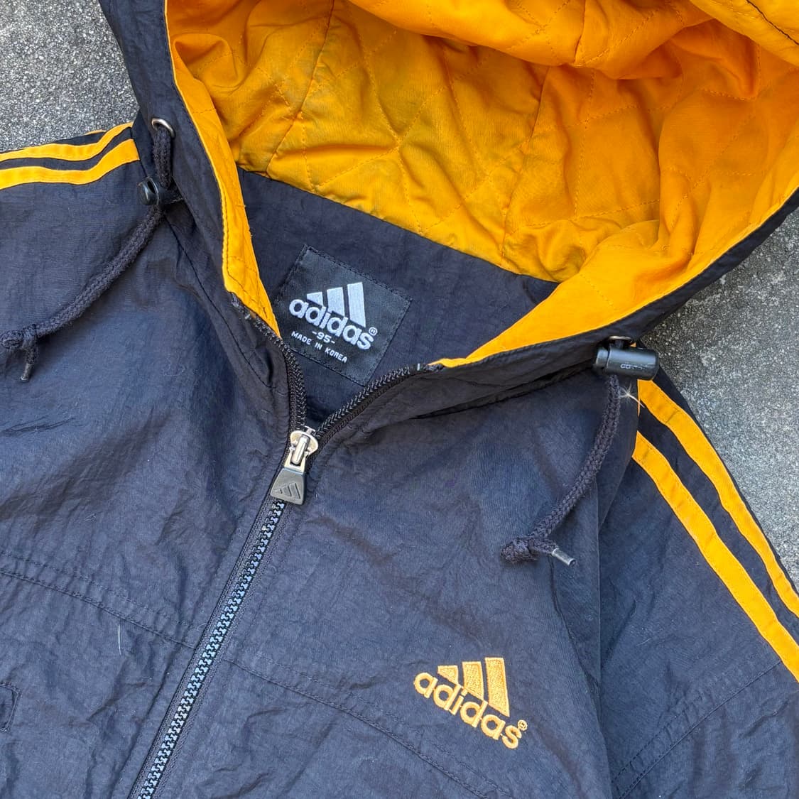 90s 아디다스 누빔 점퍼 L 상품이미지3