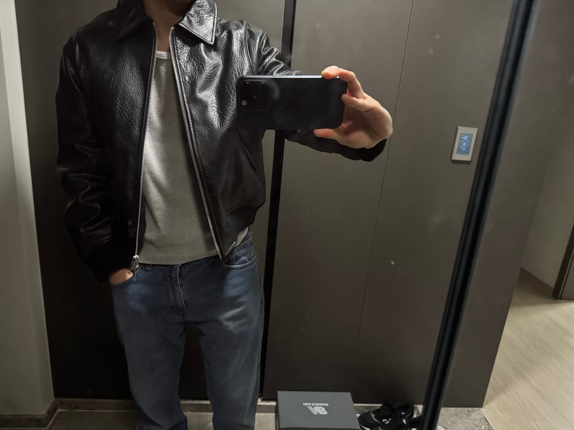 페이크 레더 패딩 점퍼 상품이미지8