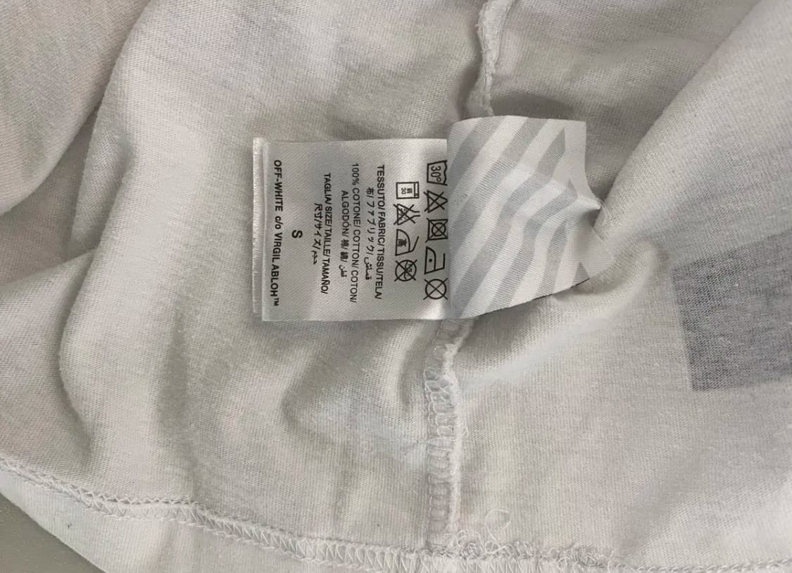 오프화이트 카라바조 반팔티셔츠 S 상품이미지5