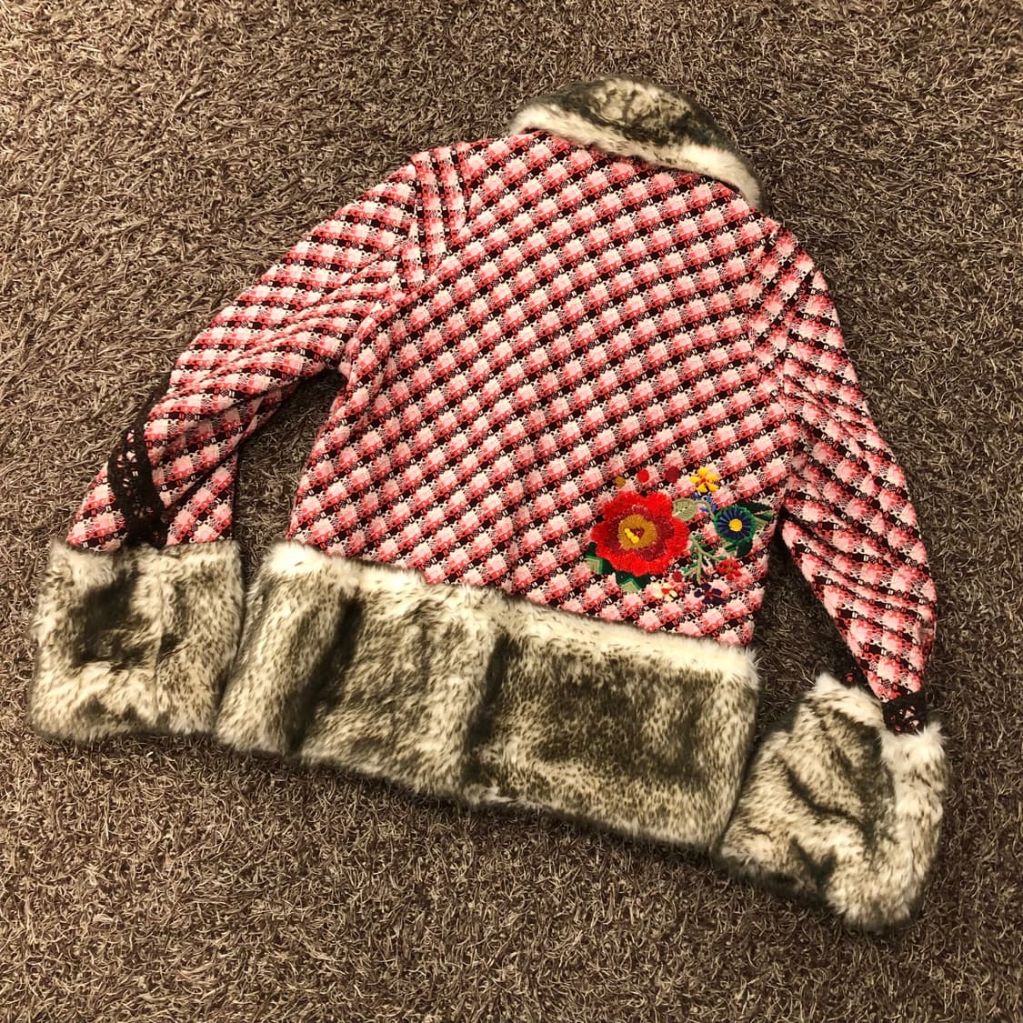 55 오일릴리 퍼 트위드 자켓 38 상품이미지5