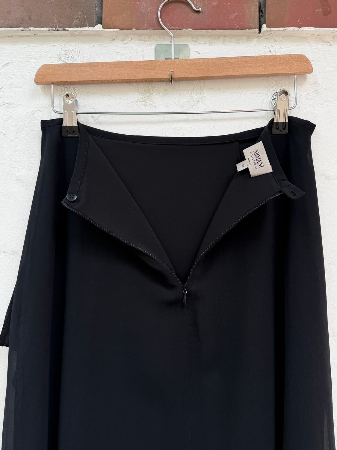Armani 아르마니 꼴레지오니 시폰 랩 스커트 38 상품이미지5