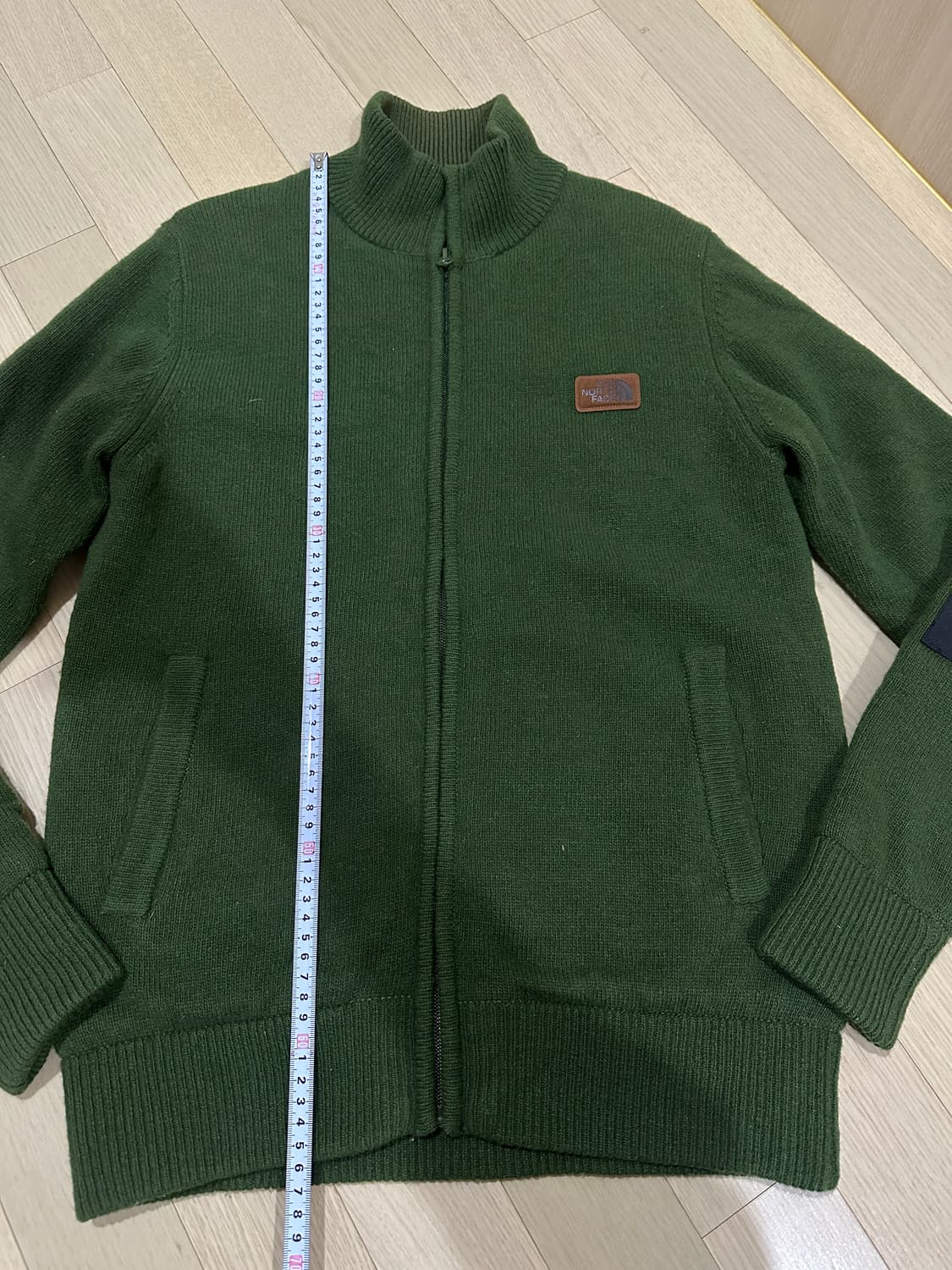 노스페이스 니트집업 카키 90(S) 공용 상품이미지2
