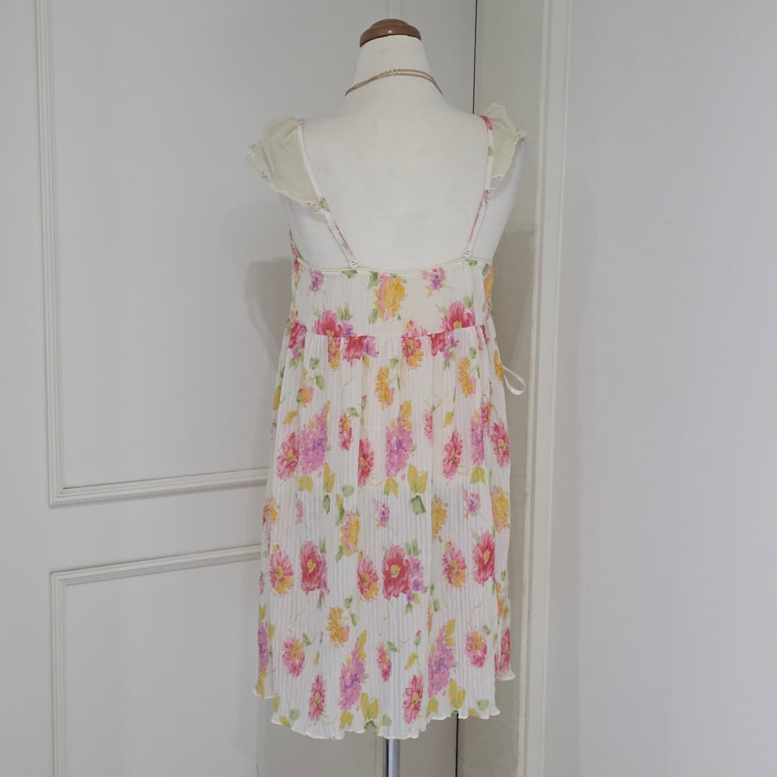 비너스빈티지)플로럴 로맨틱 히메갸루st 레이스 쉬폰 시스루 슬립원피스 상품이미지5