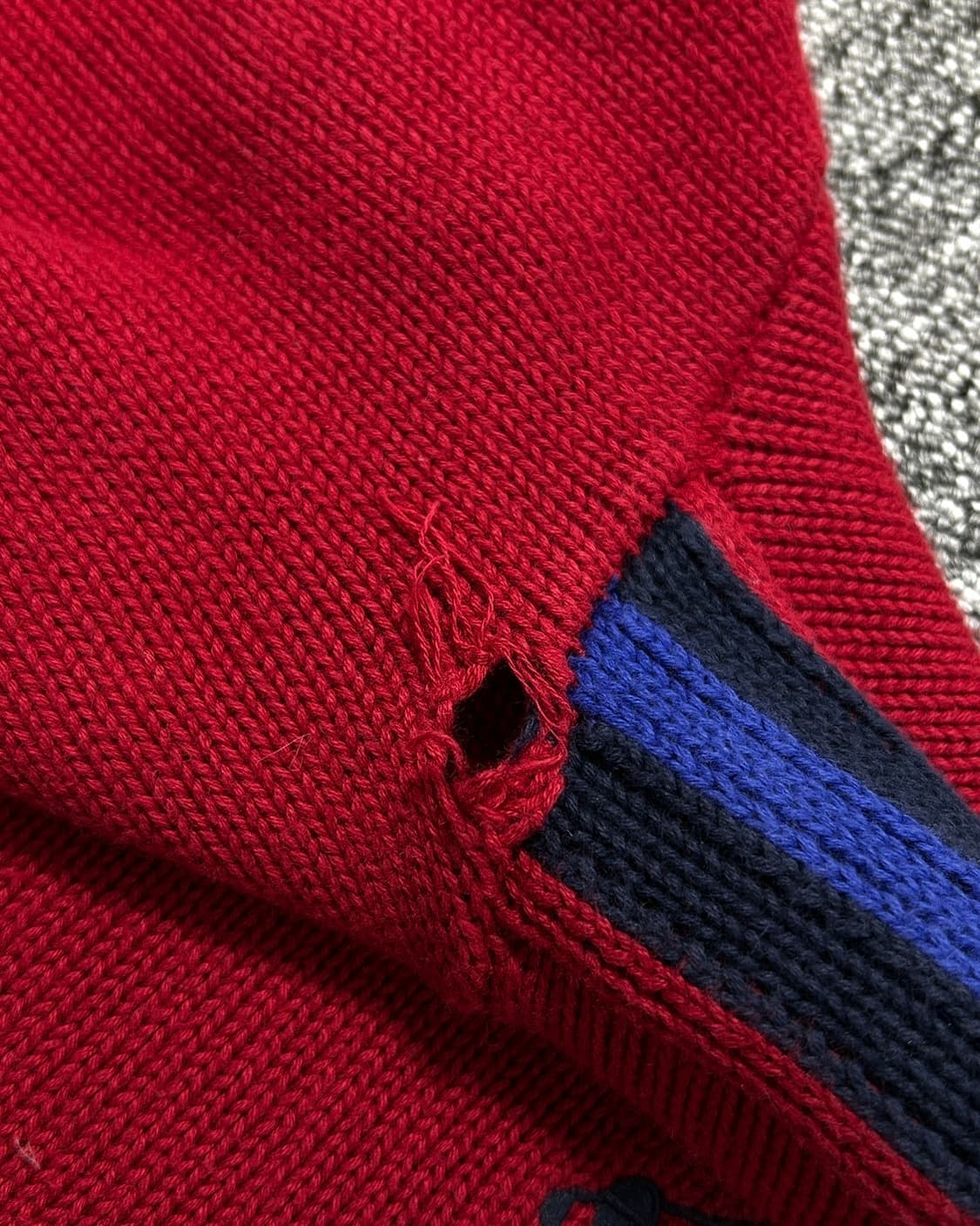 폴로 랄프로렌 빅포니 후드 레드 스웨터  상품이미지5