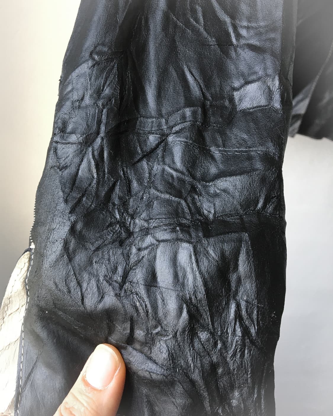 Trussardi stitch point leather jacket 상품이미지6